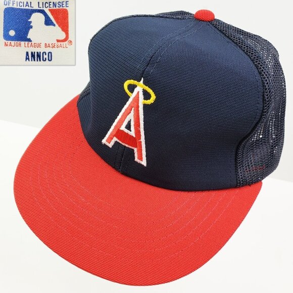 California Angels Vintage Snapback Hat MLB Authentic Baseball Cap ANNCO NWOT - Picture 1 of 13